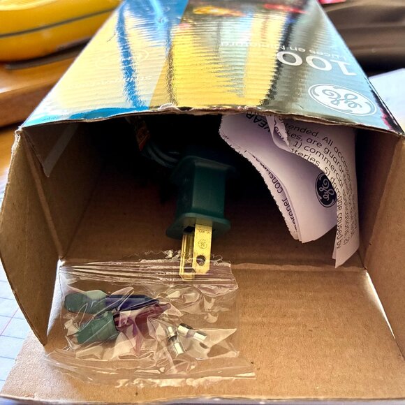 GE 100 Miniature Lights String-A-Long Multicolor Christmas Indoor/Outdoor NEW - Picture 6 of 6